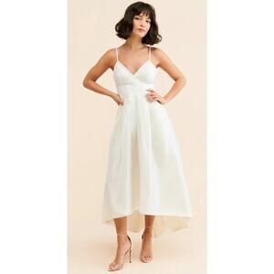 Anthropologie Hutch Hi-Low Metallic Gown Size 4 Slip Dress